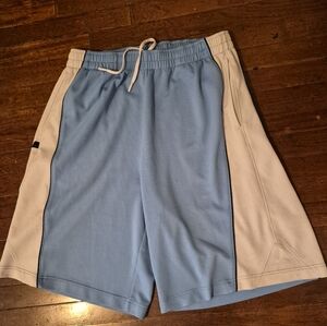 Jordan Mens Sz 2XL Light Blue And White Basketball Shorts